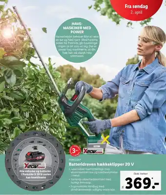 Lidl Parkside hækkeklipper tilbud
