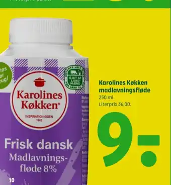 Coop 365 Karolines madlavningsfløde 8% tilbud