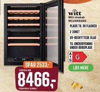 Skousen Witt Vinskab WCUSK82BG tilbud