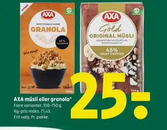 Coop 365 Gold müsli tilbud