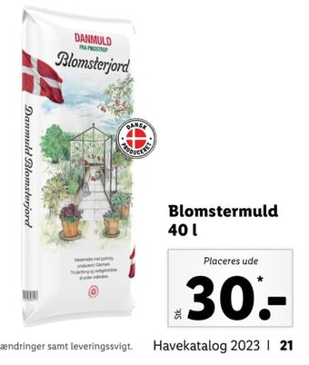 Danmuld blomsterjord