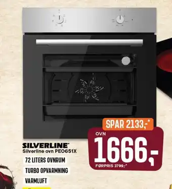 Skousen Silverline Ovn PEO651X tilbud