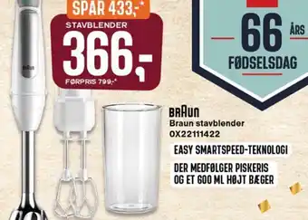 Skousen Braun Stavblender OX22111422 tilbud