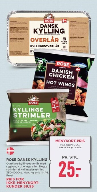 MENY Rose dansk kylling tilbud