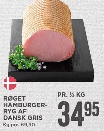 MENY Røget hamburgerryg af dansk gris tilbud