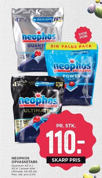 MENY Neophos opvasketabs tilbud