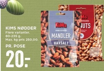 MENY Kims nødder tilbud