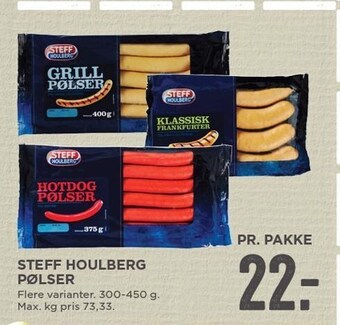 MENY Steff houlberg pølser tilbud
