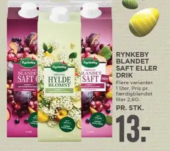 MENY Rynkeby blandet saft el. drik tilbud