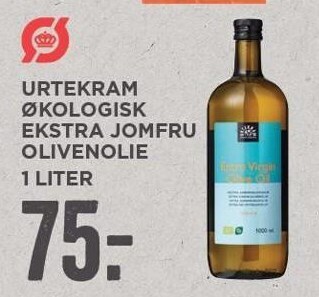 MENY Urtekram økologisk ekstra jomfru olivenolie tilbud