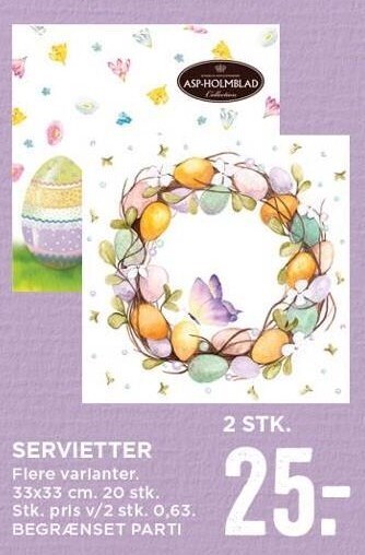 Servietter - 2 stk.