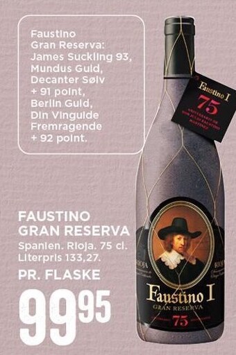 MENY Faustino gran reserva tilbud