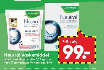 Bilka Neutral vaskemiddel tilbud