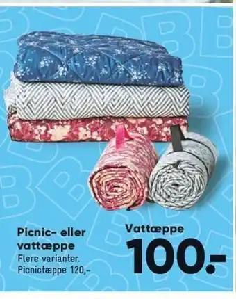 Picnic el. vattæppe