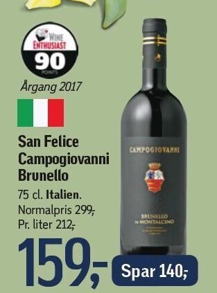 Føtex San felice campogiovanni brunello tilbud