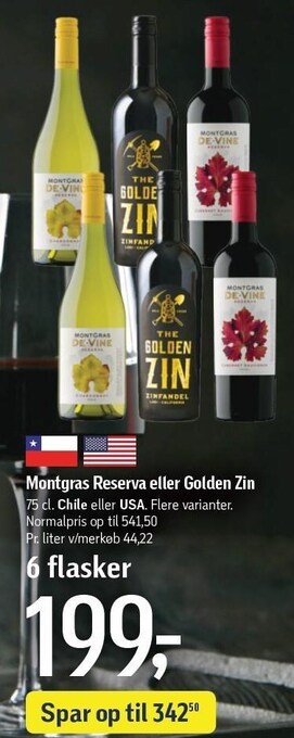 Føtex Montgras reserva eller golden zin tilbud