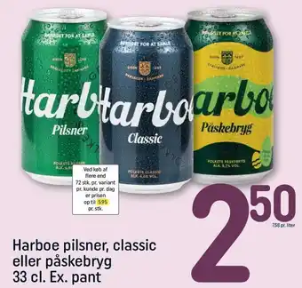 Harboe pilsner, classic el. påskebryg