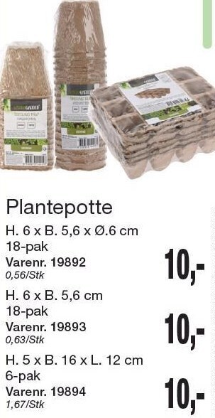 Harald Nyborg Plantepotte tilbud
