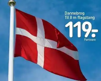 REMA 1000 Dannebrog til 8 m flagstang tilbud
