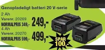 Harald Nyborg Genopladeligt batteri 20 v-serie tilbud