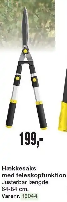 Harald Nyborg Hækkesaks med tleskopfunktion tilbud