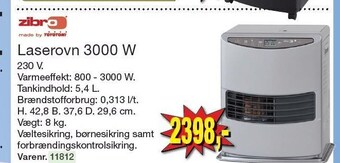 Harald Nyborg Zibro laserovn 3000 w tilbud