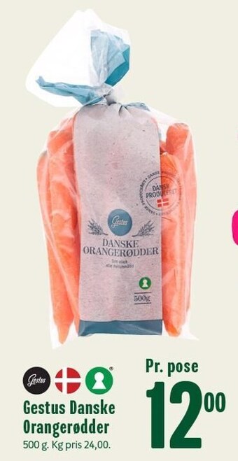 Min Købmand Gestus danske orangerødder tilbud