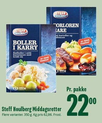 Min Købmand Steff houlberg middagsretter tilbud