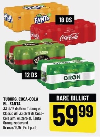Løvbjerg Tuborg, coca-cola el. fanta tilbud