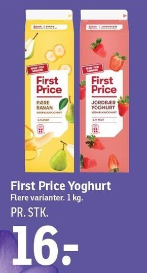 SPAR First price yoghurt tilbud