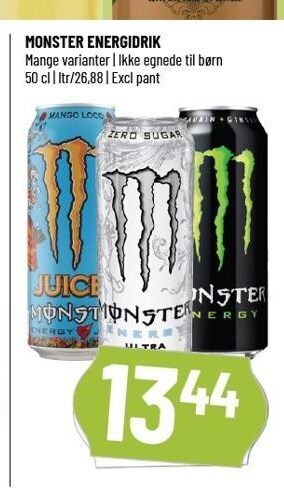 Løvbjerg Monster energidrik tilbud