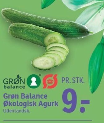 SPAR Grøn balance økologisk agurk tilbud