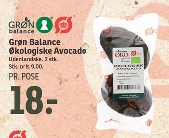 SPAR Grøn balance økologiske avocado tilbud