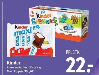 SPAR Kinder tilbud