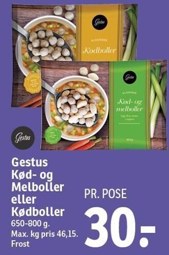 Gestus kød- og melboller eller kødboller