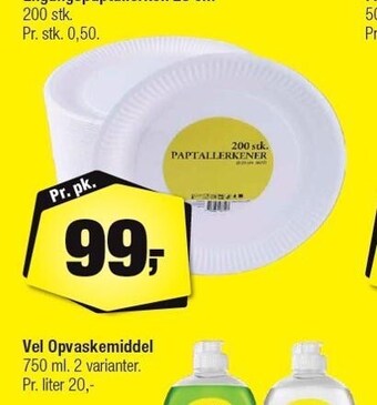 Calle Vel opvaskemiddel tilbud