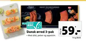 Dansk ørred 3-pak