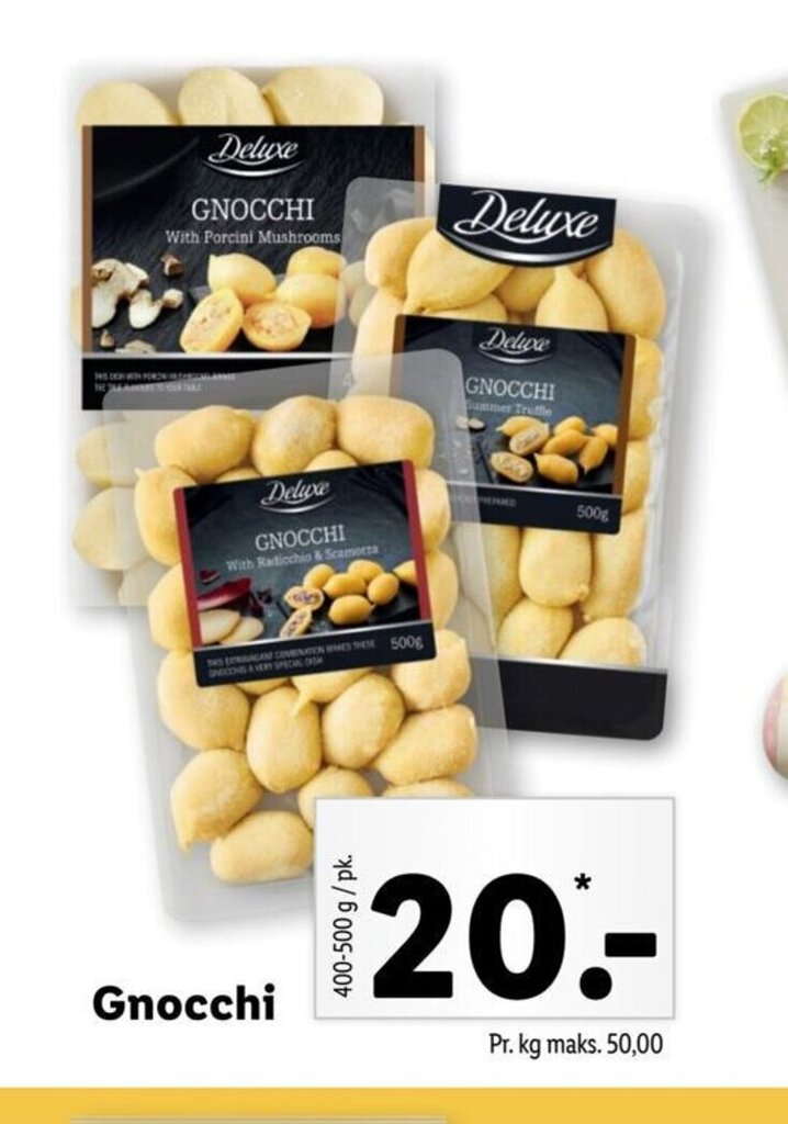 Gnocchi tilbud hos Lidl