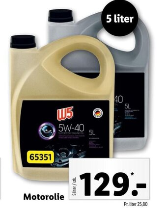 Lidl Motorolie tilbud