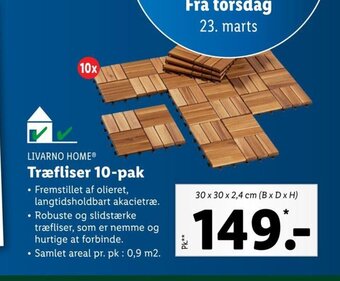 Træfliser 10-pak