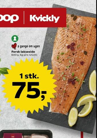 Fersk lakseside