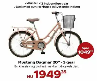 Kvickly Mustang Dagmar 20" - 3 gear tilbud