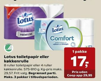 Lotus toiletpapir eller køkkenrulle