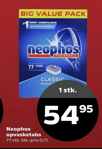 Kvickly Neophos opvasketabs tilbud