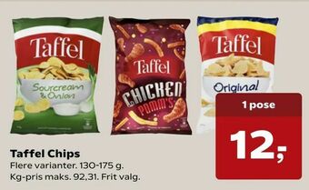 Kvickly Taffel Chips tilbud