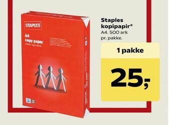 Staples kopipapir
