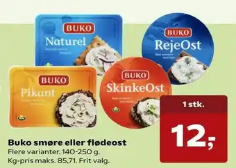 Kvickly Buko smøre eller flødeost tilbud