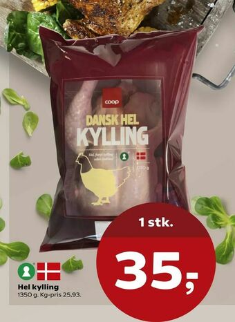 Kvickly Hel kylling tilbud