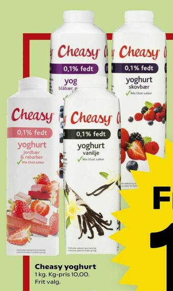 Kvickly Cheasy yoghurt tilbud