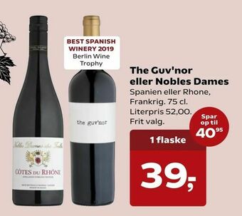 SuperBrugsen The Guv'nor eller Nobles Dames tilbud